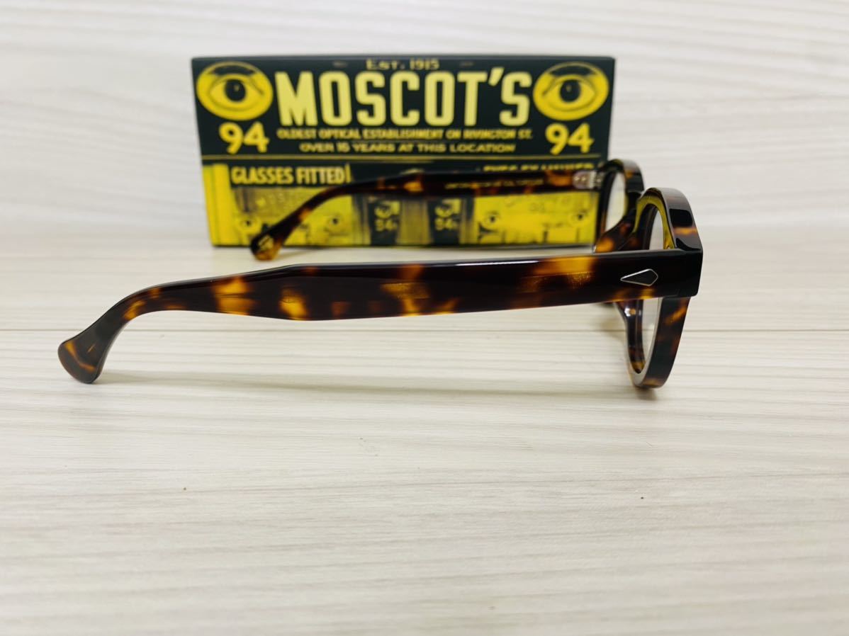 MOSCOT モスコット★レムトッシュ★LEMTOSH★人気 定番 鼈甲柄 セルフレーム 伊達眼鏡 サングラス 未使用 美品_画像4