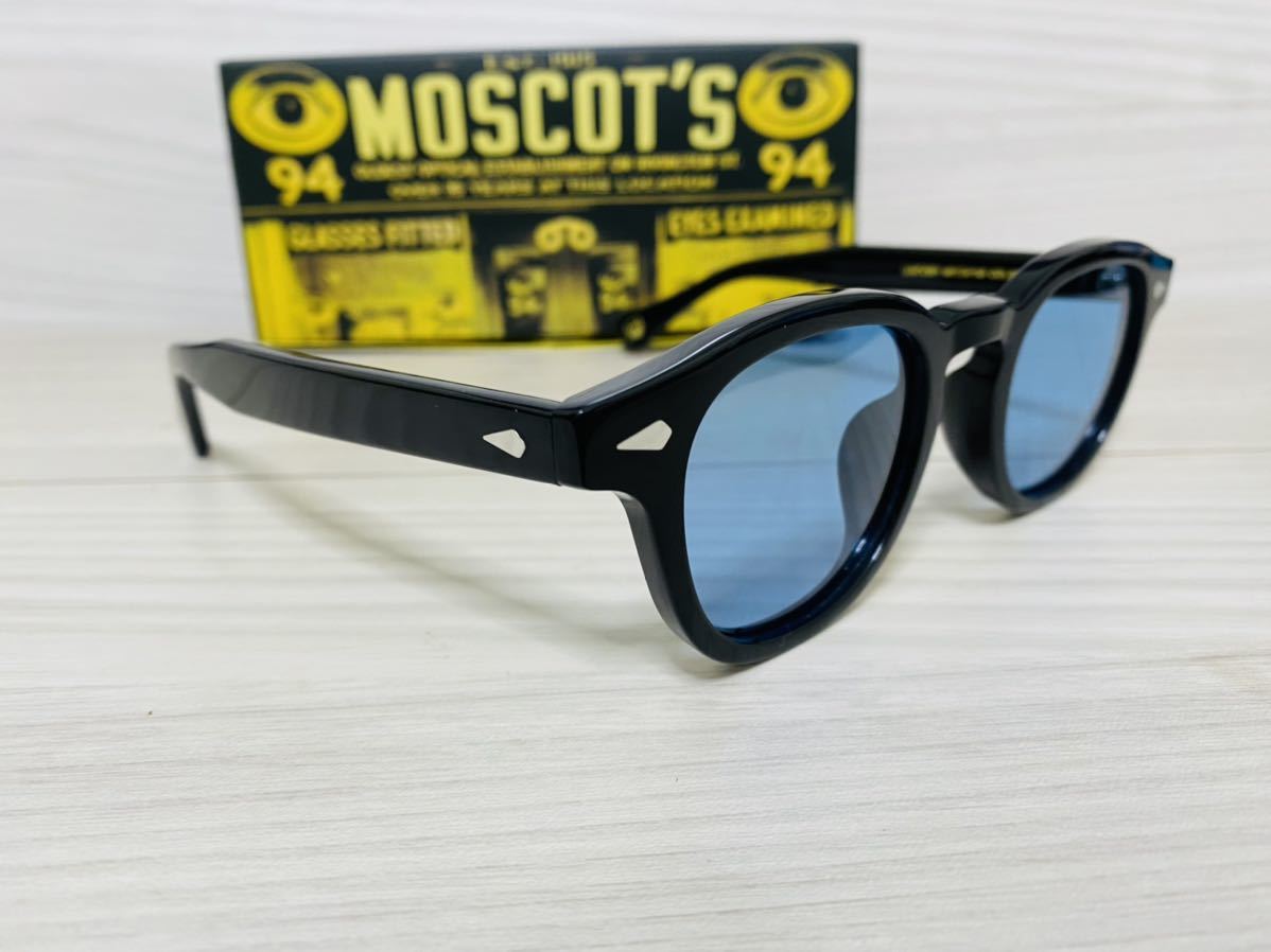 MOSCOT モスコット★レムトッシュ★サングラス★LEMTOSH★伊達眼鏡 黒縁 ブラック ボストン カラーレンズ★未使用 美品_画像3