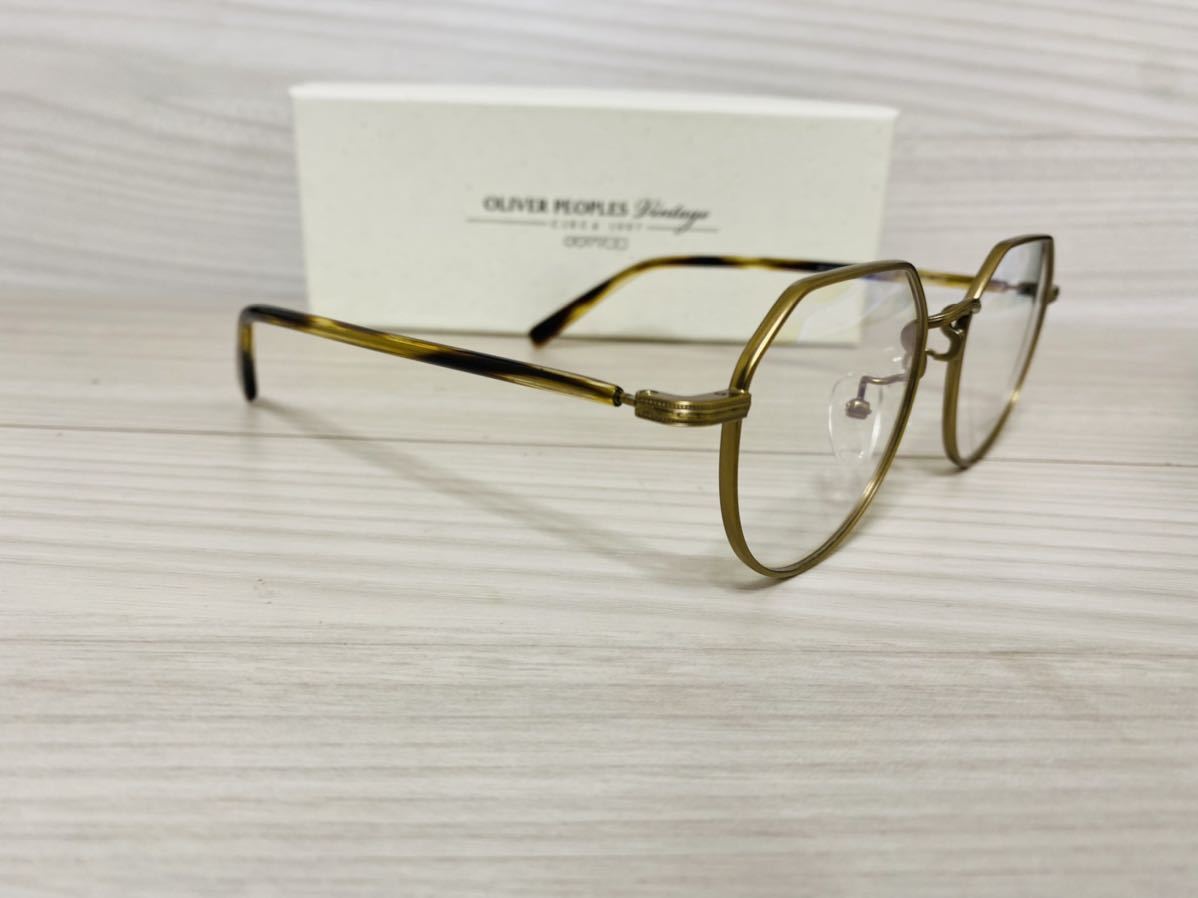 OLIVER PEOPLES オリバーピープルズ 眼鏡フレーム OV1216TD 5039 OP43-T★ラウンド ボストン ブラウン ブロンズ★未使用 美品_画像3