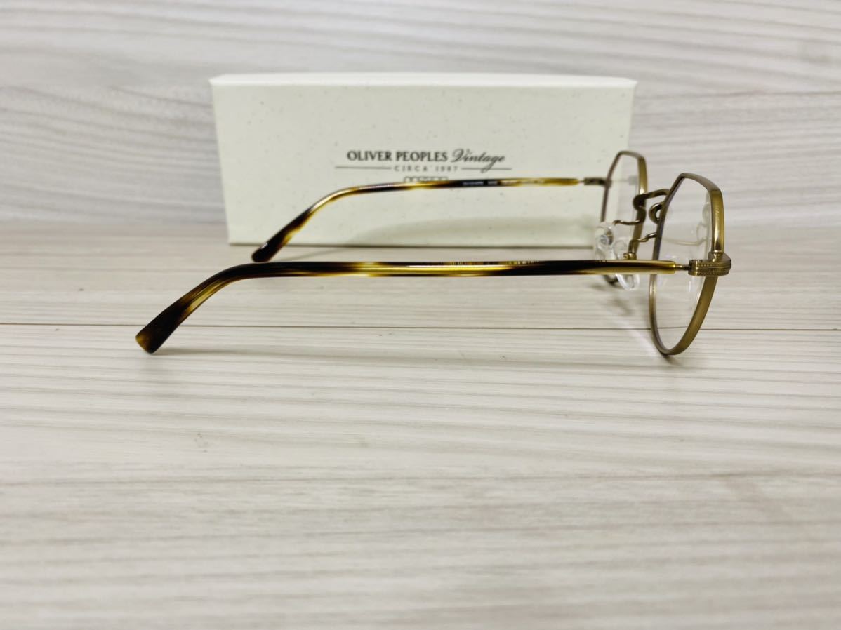 OLIVER PEOPLES オリバーピープルズ 眼鏡フレーム OV1216TD 5039 OP43-T★ラウンド ボストン ブラウン ブロンズ★未使用 美品_画像4