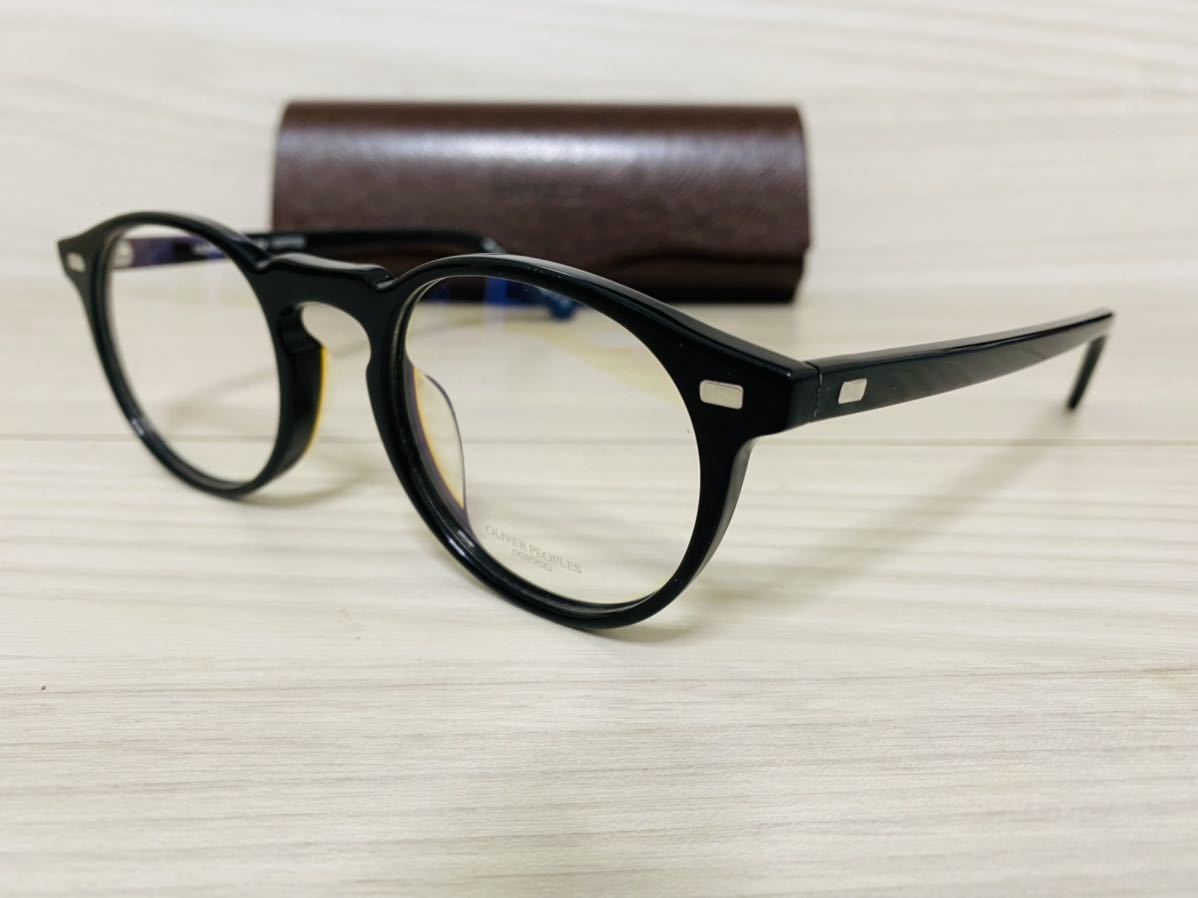 OLIVER PEOPLES オリバーピープルズ メガネフレーム OV5217S 1031/P2★Gregory Peck★ウェリントン 黒縁 伊達眼鏡 未使用 美品 _画像2