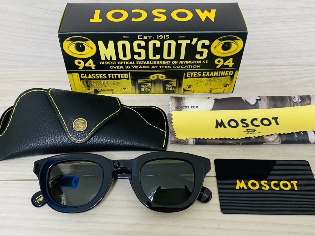 MOSCOT モスコット★サングラス★TELENA★黒縁 ブラック 伊達眼鏡 ウェリントン★未使用 美品_画像9