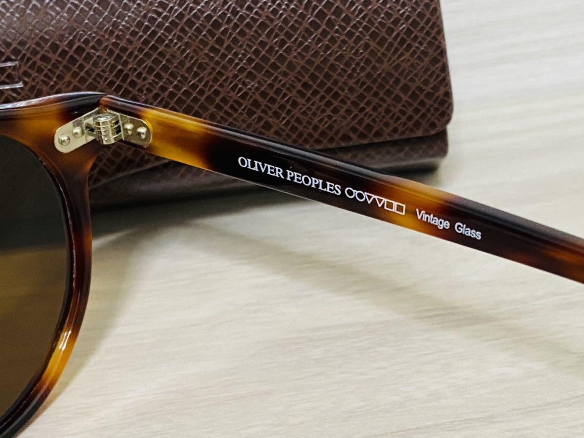 ★OLIVER PEOPLES★オリバーピープルズ サングラス OV5217S 1002P3★Gregory Peck Sun★ウェリントン 鼈甲柄 伊達眼鏡 未使用 美品 _画像7