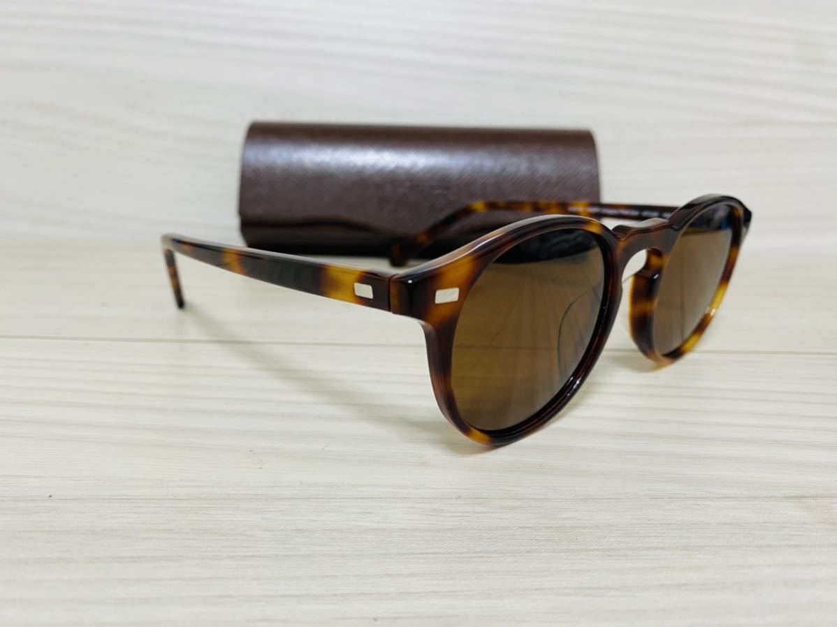 ★OLIVER PEOPLES★オリバーピープルズ サングラス OV5217S 1002P3★Gregory Peck Sun★ウェリントン 鼈甲柄 伊達眼鏡 未使用 美品 _画像3