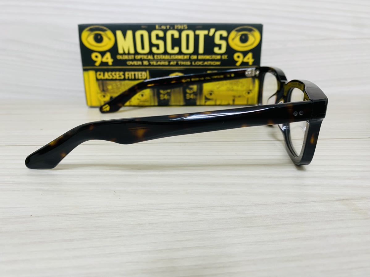 MOSCOT モスコット★メガネフレーム★KLUTZ★伊達眼鏡 ウェリントン 黒縁 スクエア セルフレーム 人気★未使用 美品_画像4