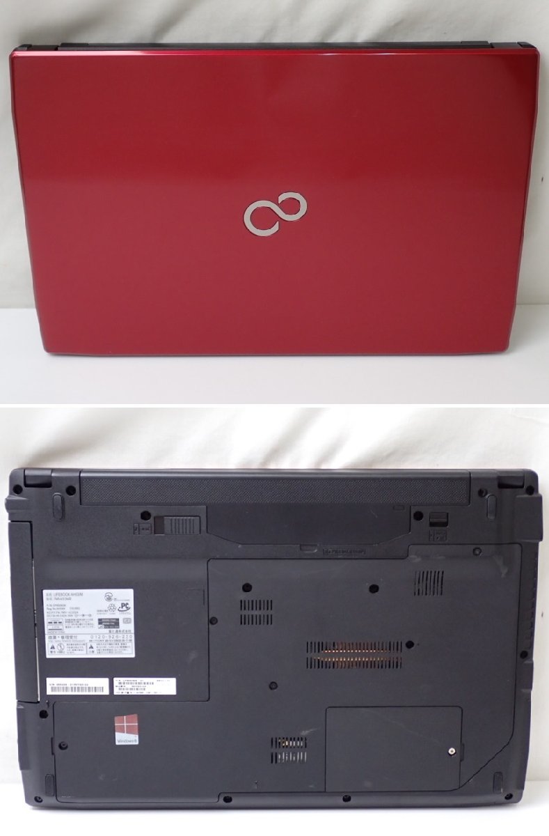 ★1円 富士通 LIFEBOOK AH53/M FMVA53MR/ルビーレッド/Win 10/i7-4702MQ 2.20GHz/メモリ6MB/HDD約750GB/15.6型ワイド&1817800006_画像3