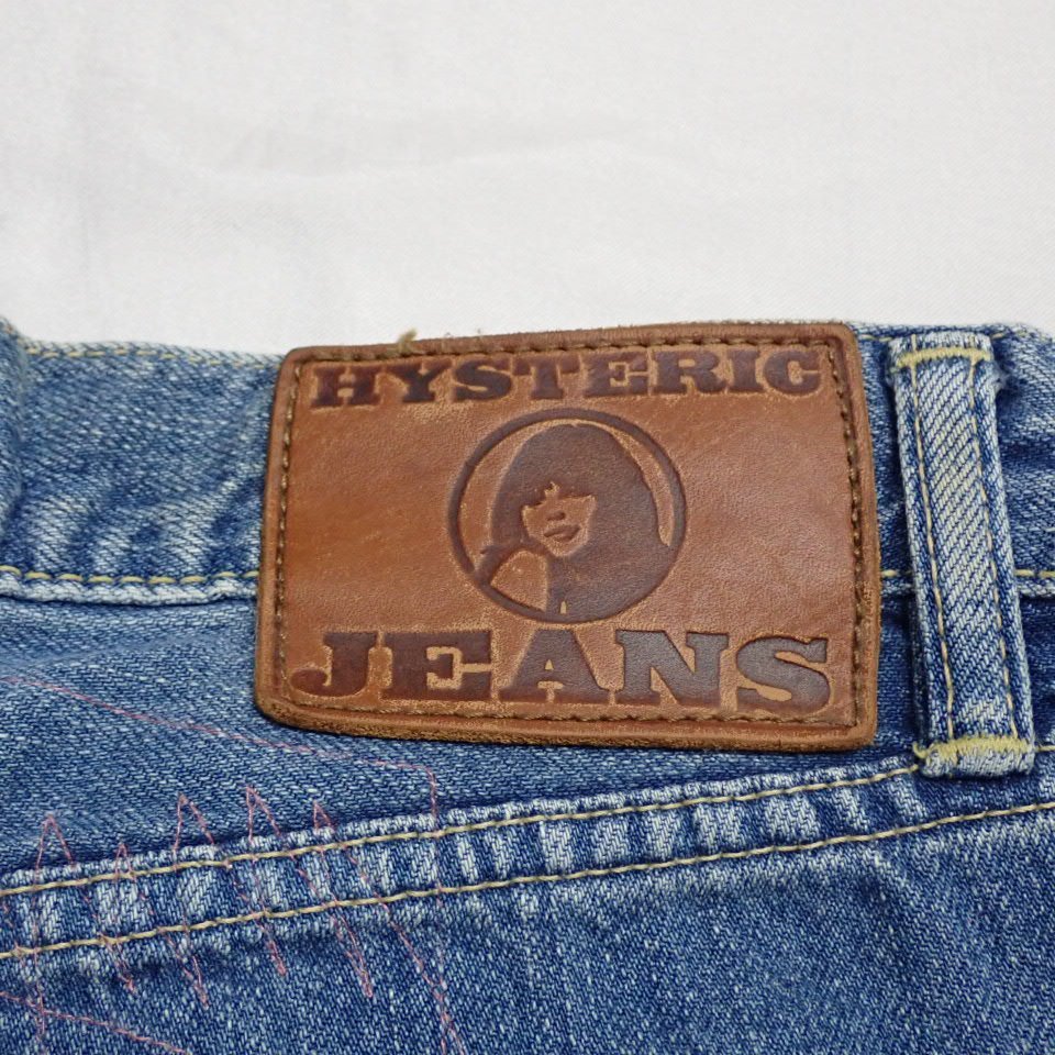 ★HYSTERIC GLAMOUR/ヒステリックグラマー デニムパンツ/ジーンズ メンズM/インディゴ/ボタンフライ/ダメージ加工&1940200002_画像6