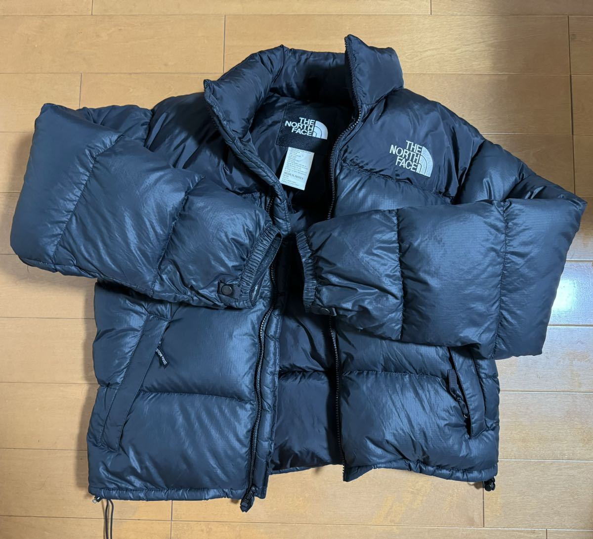 ザノースフェイス THE NORTH FACE ダウンジャケット NF002YO 黒系 90年代 ビンテージ Mサイズ　MEDIUM-MOYEN_画像2