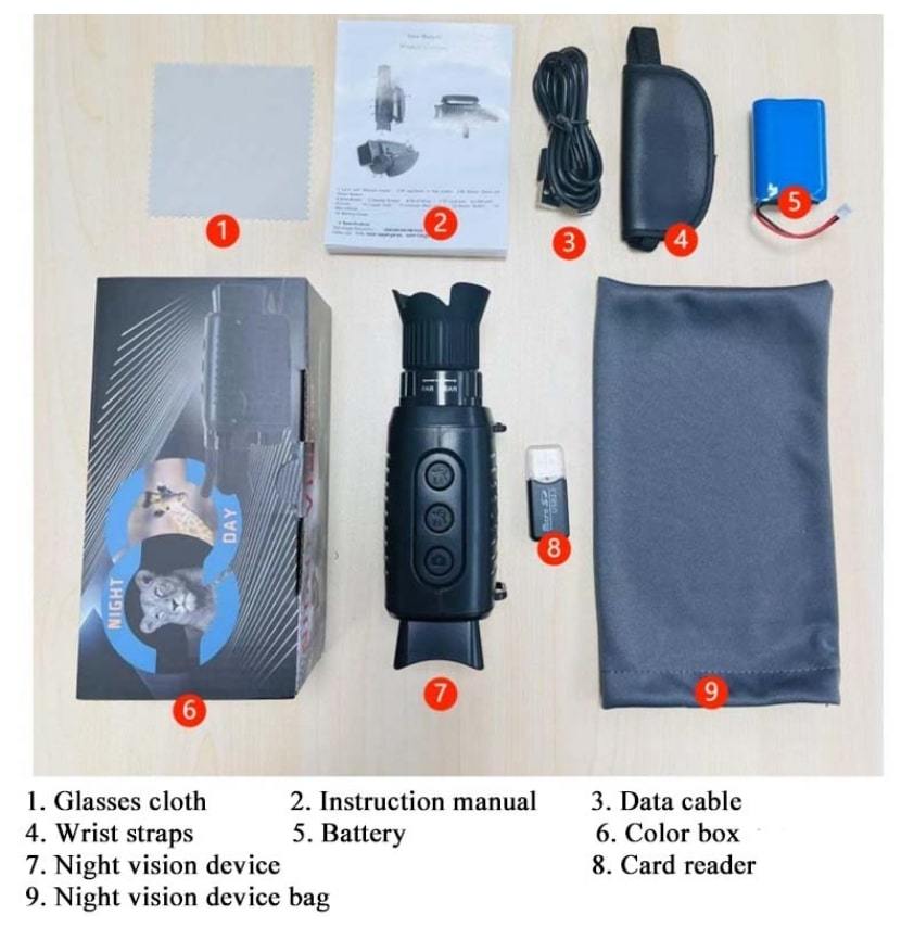  infra-red rays night vision scope optics 3 times digital 5 times zoom night vision equipment infra-red rays camera night vision!FHD animation photographing possibility! infra-red rays video camera!