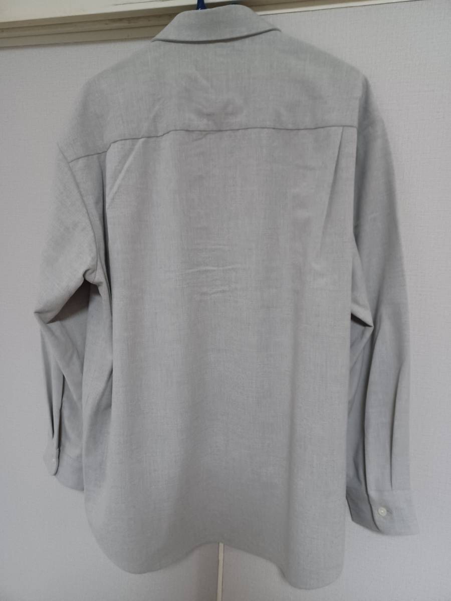 GU 美品 ブラッシュドオーバーサイズシャツ(長袖) ベージュ M_画像2