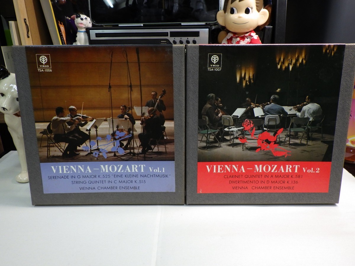 【￥1,000～】Reel-to-reel-tape 7inch｜オープンリール★TRIO/4TRACK/2-SET★「MOZART VOL.1〜2」VIENNA CHAMBER ENSEMBLE ウィーン室内_画像1