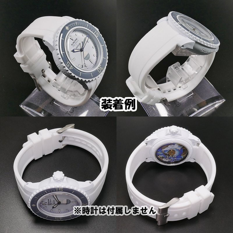 BLANCPAIN×Swatch　ブランパン×スウォッチ　対応ラバーベルト(B05A)_画像2