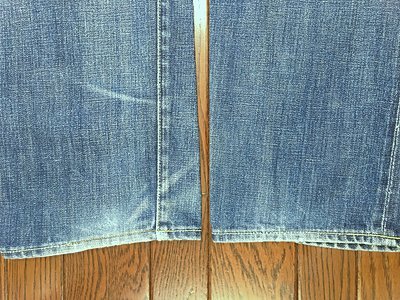 リーバイス ＬＥＶＩ’Ｓ ６６５０１ ヴィンテージ レプリカ ビッグＥ ひげ落ち ジーンズ ３３ 赤耳 復刻 ハチノス デニム パンツ 日本製の画像5