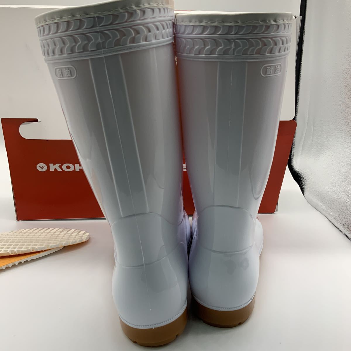  nationwide free shipping protection against cold boots 23cm.. rubber protection against cold zona oil resistant white new goods unused insole attaching food factory kitchen boots 