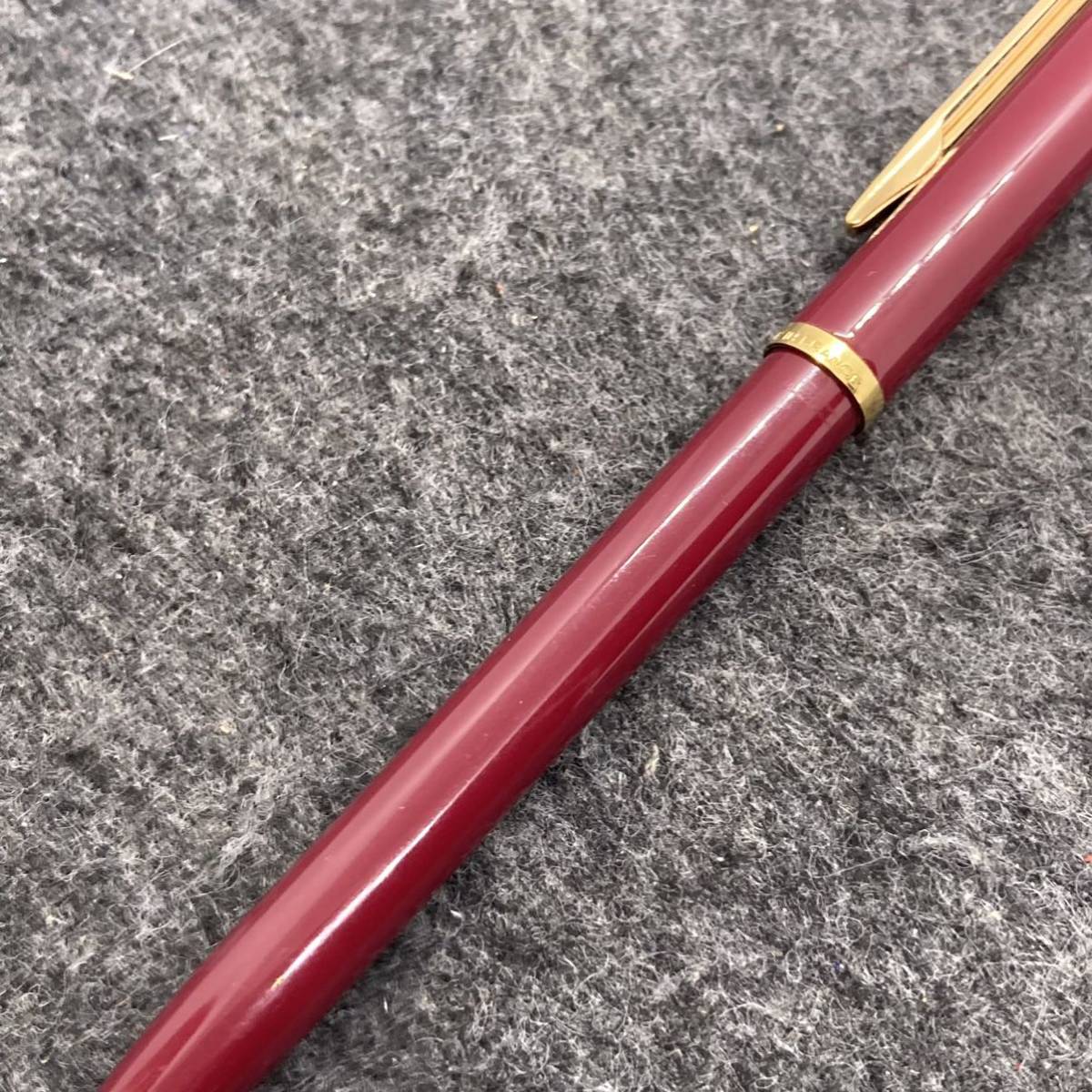 PE1187□waterman ウォーターマン ノック式 ボールペン ワインレッド×ゴールド 筆記未確認_画像4