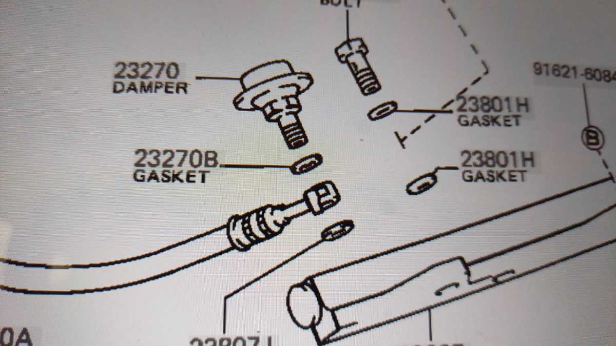 AE86　4AG　パルセーションダンパーホースガスケットセット　燃料　フューエル　フューエルデリバリーパイプ　30_画像2