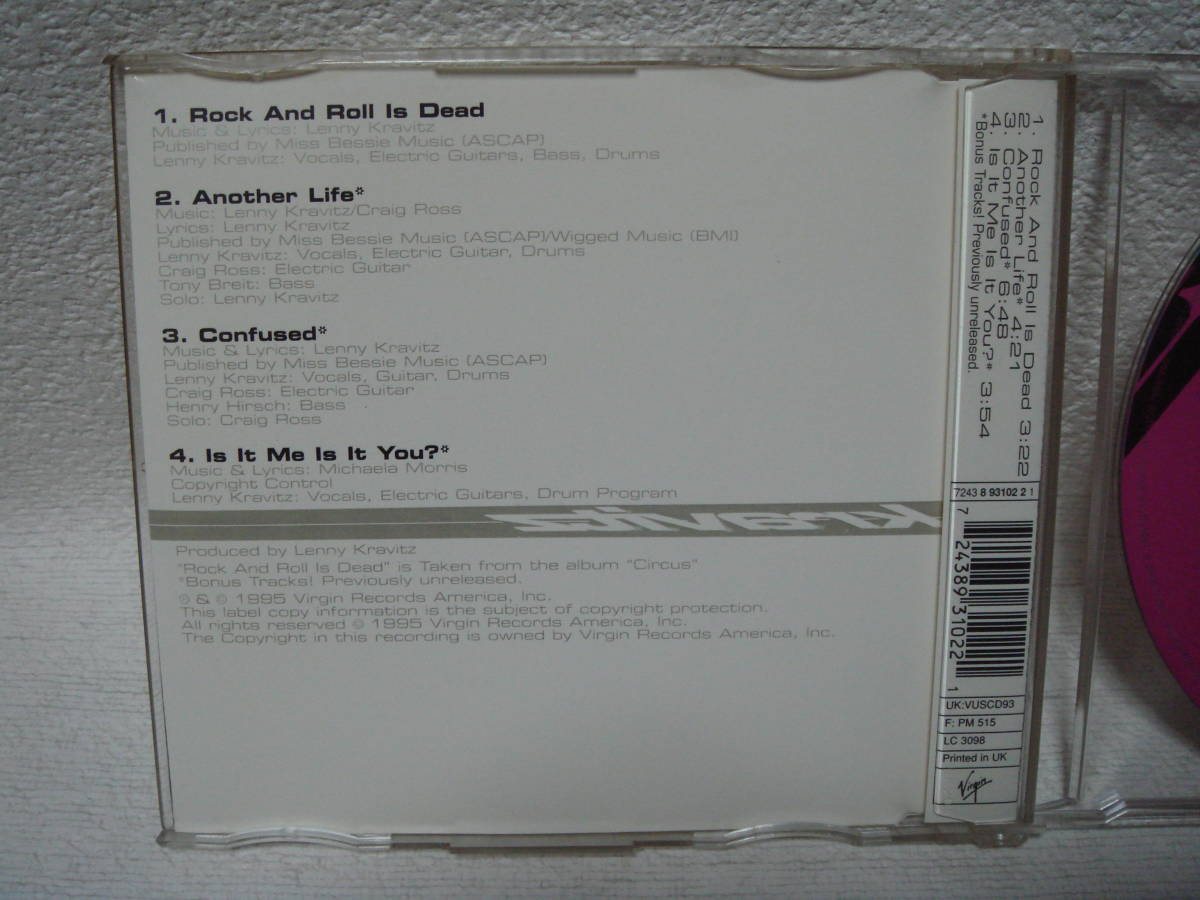 Rock And Roll Is Dead / Lenny Kravitz_画像3