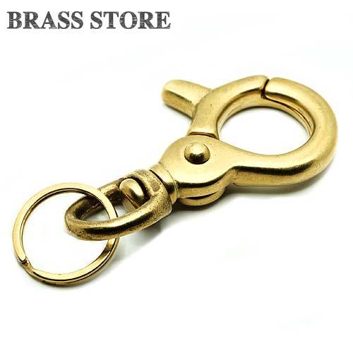  brass lever na ska n key holder ( big size ) brass men's key ring Gold metal yacht belt loop hook kalabina large 