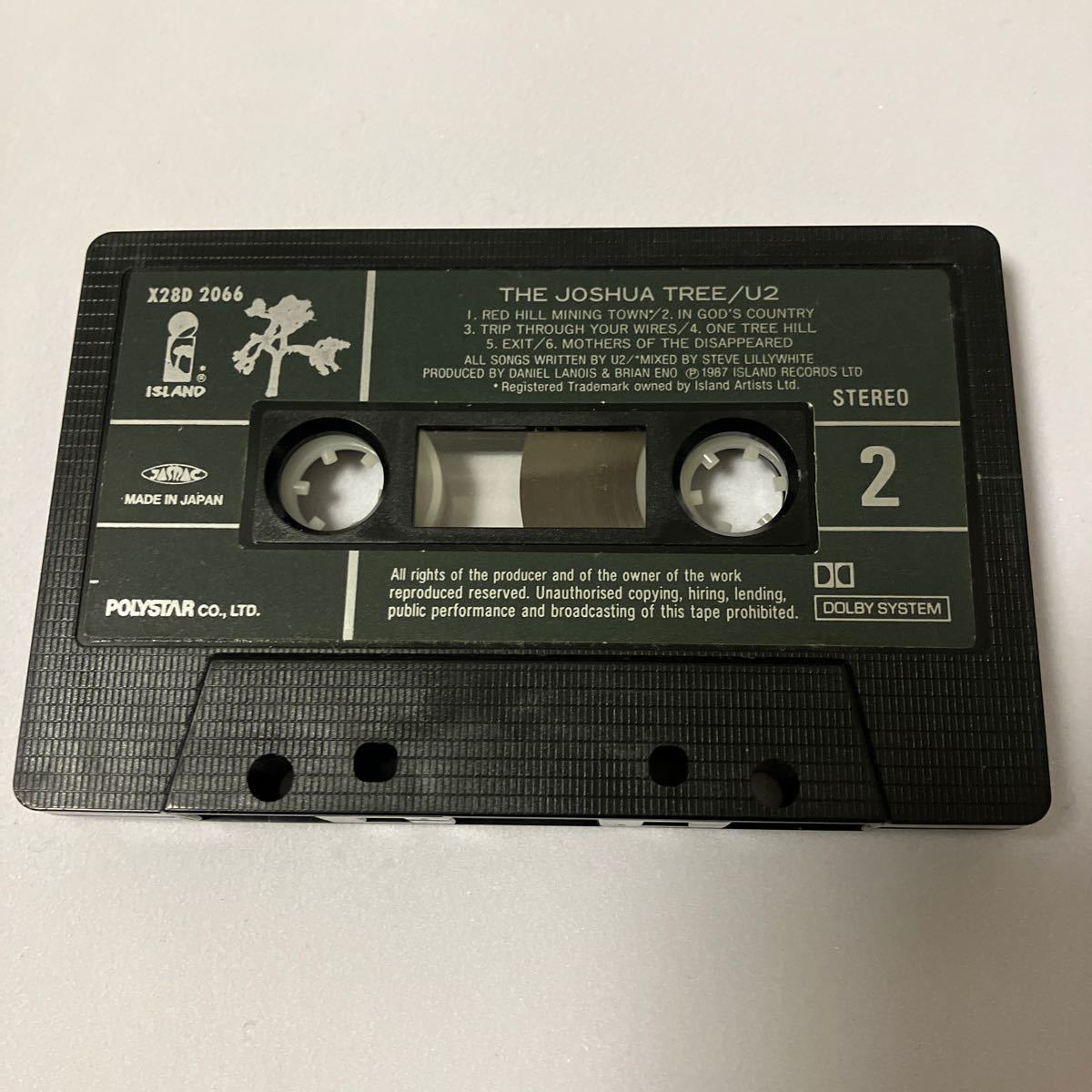 【国内盤洋楽カセットテープ】U2／ヨシュア・トゥリー／1987年当時物／歌詞カード付き／カセットテープ、 CD多数出品中の画像4