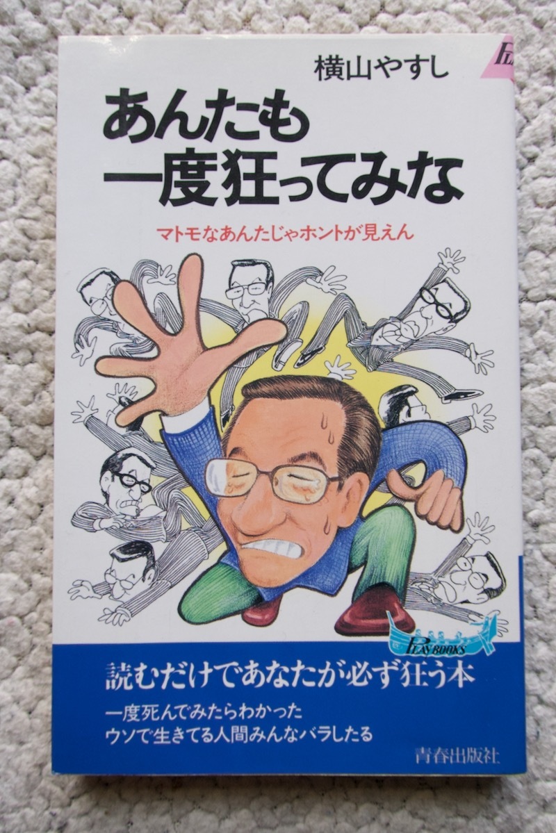 あんたも一度狂ってみな マトモなあんたじゃホントが見えん (プレイブックス) 横山やすし_画像1