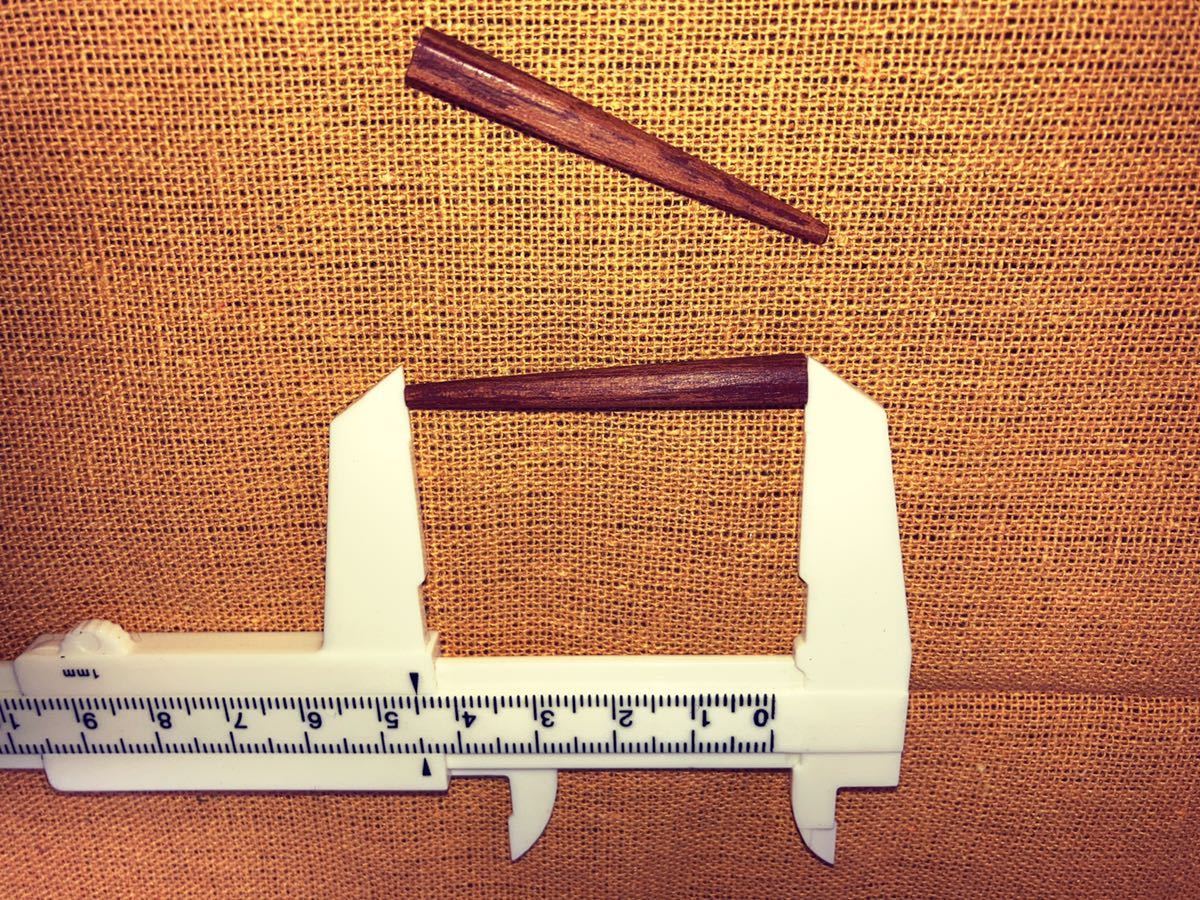 目釘 鉄木（極細タイプ）長さ約4.3cm ２本セットの画像5
