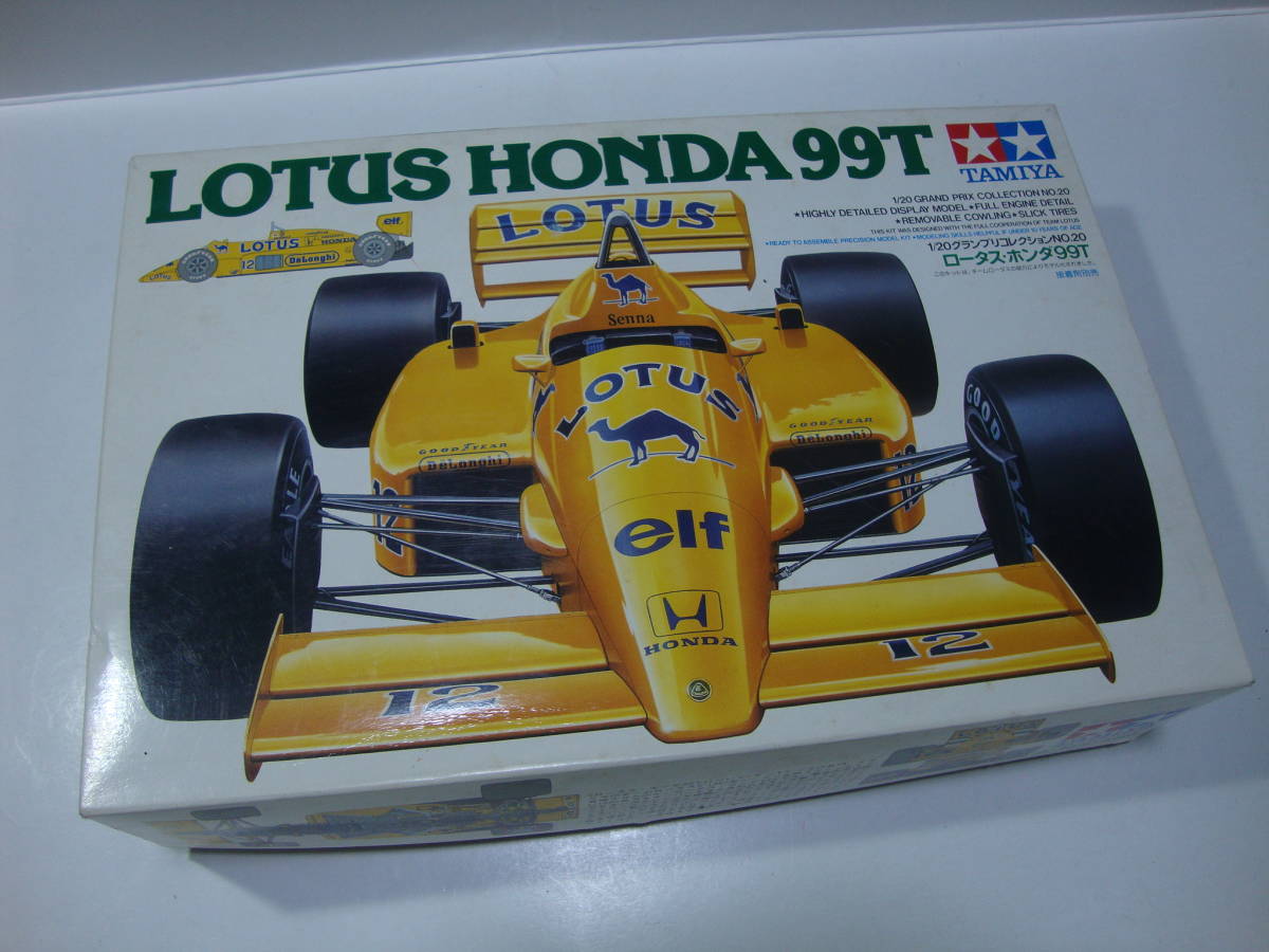 絶版当時物　小鹿タミヤ TAMIYA プラモデル ロータス・ホンダ 99T 1/20 グランプリコレクション No.20 キャメル_画像1