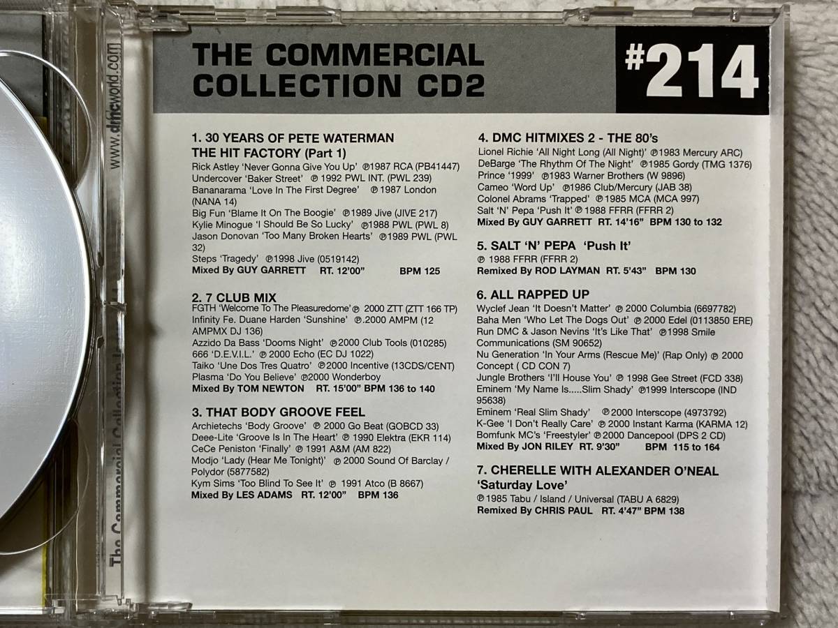 【DMC】The Commercial Collection 214 （2000、２CD、Tears For Fears / Shout by L.T.F.、PWL、Toni Braxton、Salt 'N' Pepa）_画像4