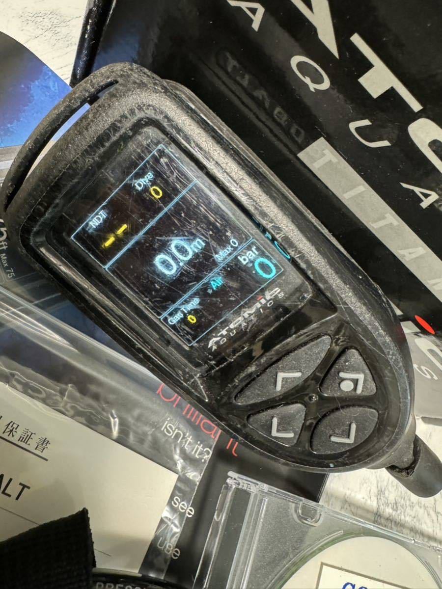 【送料込】激レア ATOMIC AQUATICS アトミック COBALT ATC4101 J BK 交換用新品スクリーンガード、フェイス付 ダイビングコンピューターの画像3