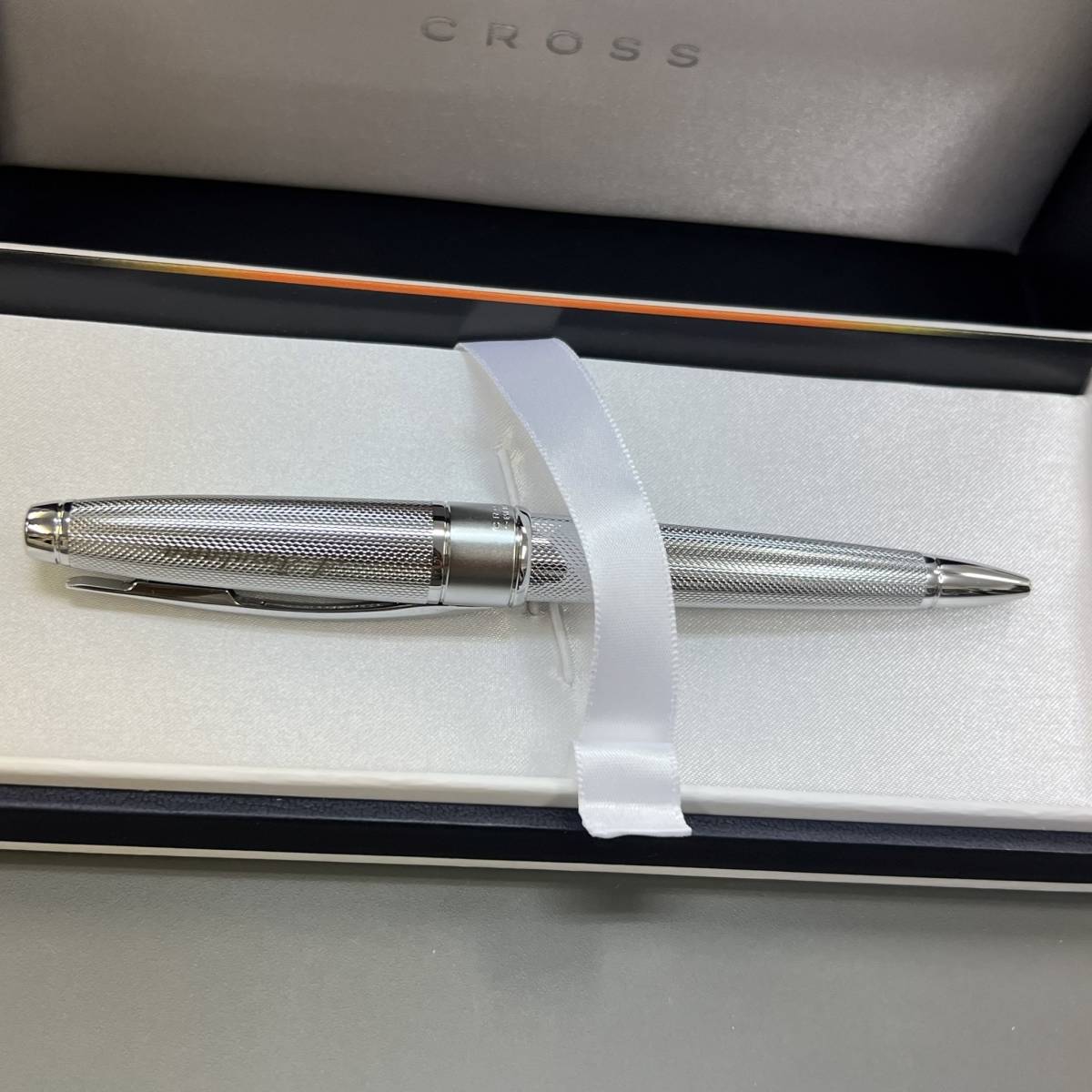 1000円スタート【中古】CROOS クロス APOGEE アポジー EST1846 ボールペン クロームメタルブルー USA 筆記用具 ブランド 箱付 ペン 文房具_画像8