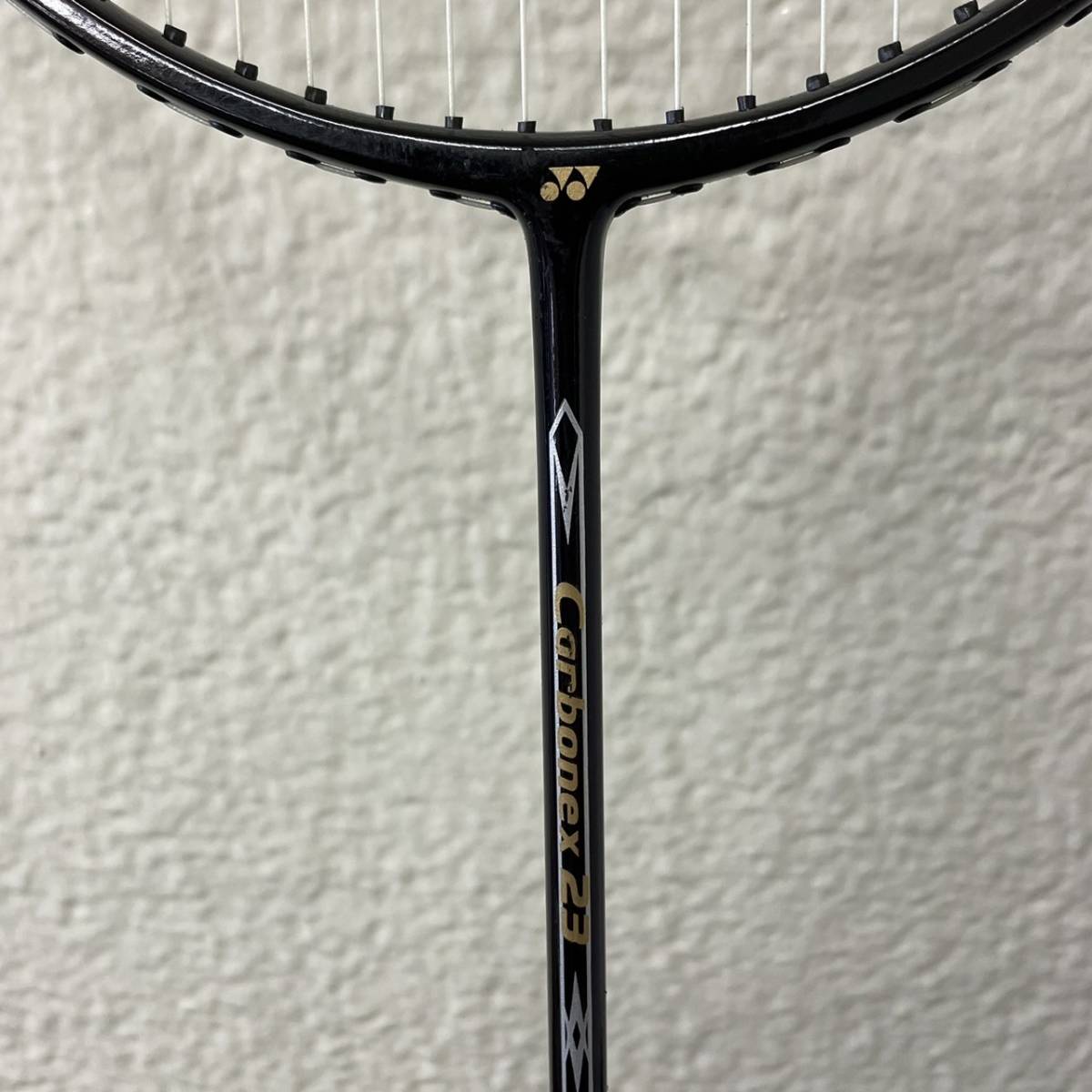 1000円スタート【初心者オススメ】MIZUNO ミズノ YONEX ヨネックス バドミントンラケット carbonex23 PERCEVAL C865 2点 中古_画像4