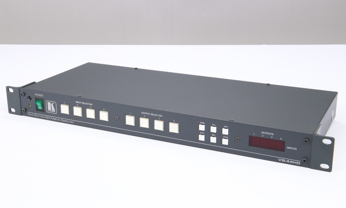 【 極美品 | 動作保証 】 KRAMER 4x4 HD-SDI Matrix Switcher VS-44HD_画像1