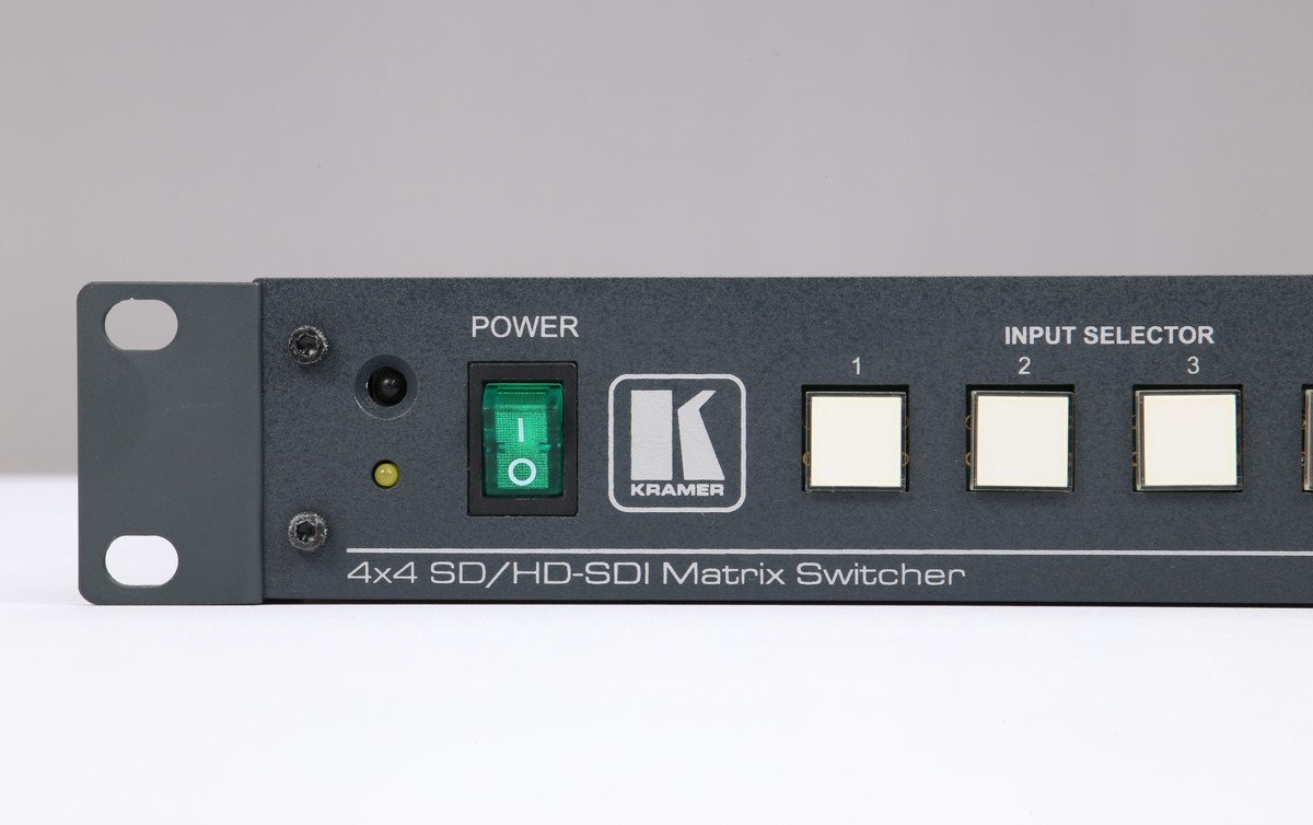 【 極美品 | 動作保証 】 KRAMER 4x4 HD-SDI Matrix Switcher VS-44HD_画像3