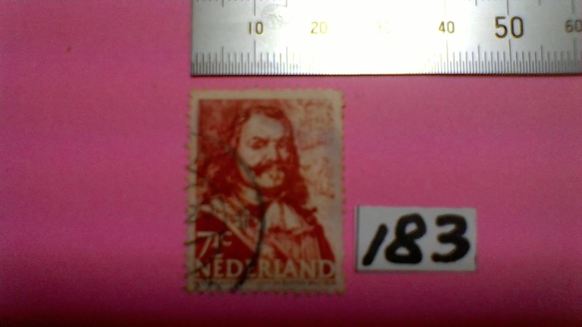 レアな 外国の古い切手（１８３）「オランダ」 使用スミ の画像1