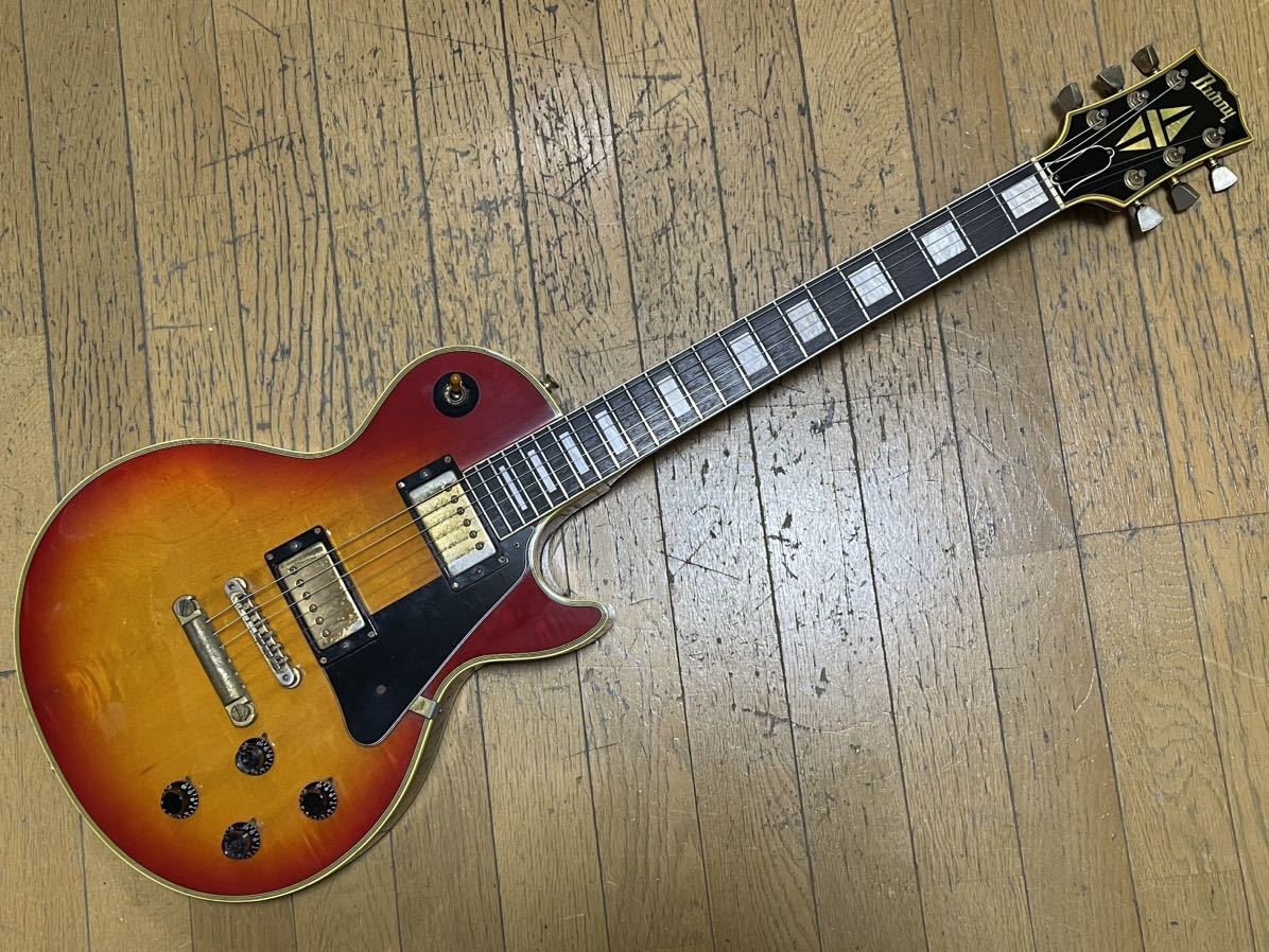 burny RLC-60 cs Les Paul custom 日本製 ビンテージ 80年代 チェリーサンバースト バーニー レスポール カスタム _画像1