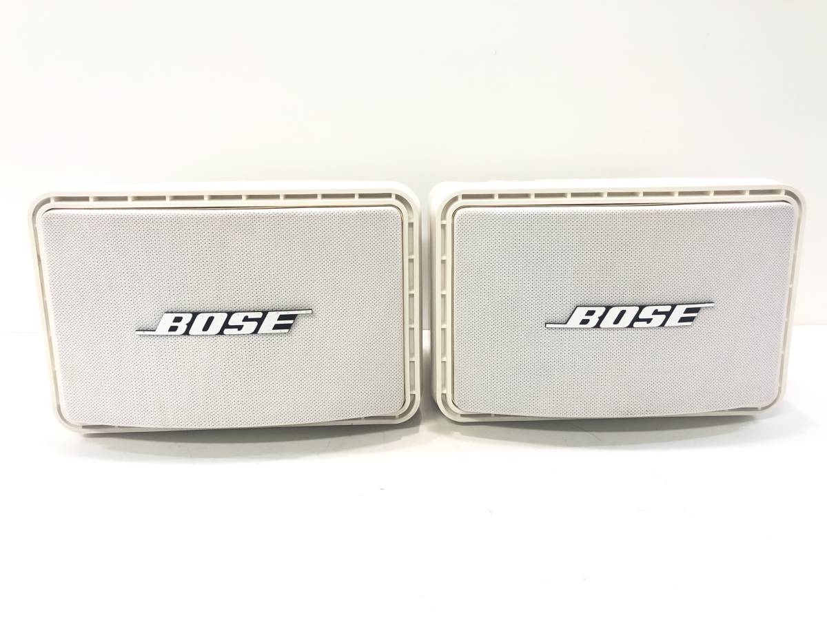 Y1205‐8【BOSE/ボーズ】ペア スピーカー 111ADW ホワイト 音出しOK