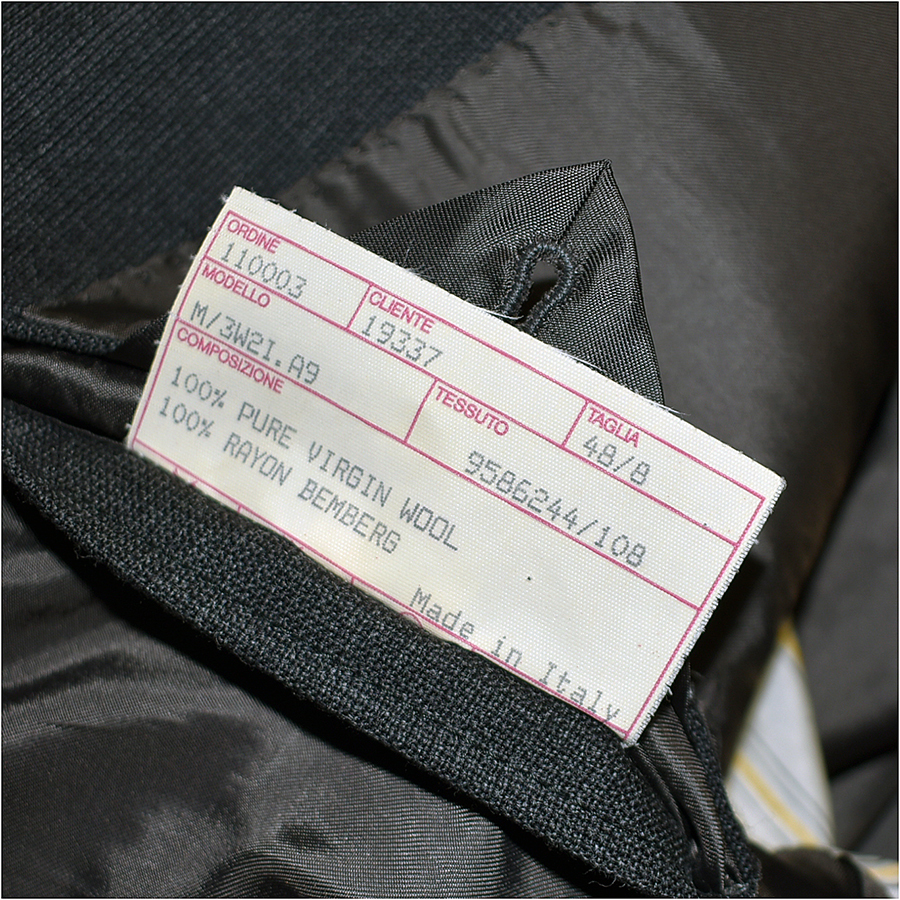 [定価9万] イタリア製 ユナイテッドアローズ セットアップ シングルスーツ 48/8 美品 メンズL グレー ジャケット パンツ カノニコ_画像6