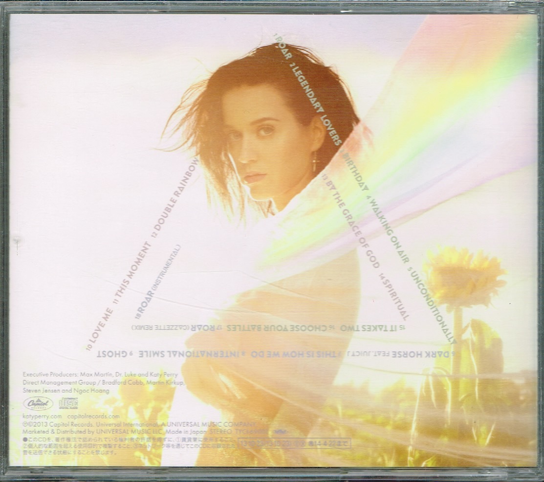 ケイティ・ペリー　Katy Perry【プリズム　Prism】初回生産限定価格盤★CD_画像2