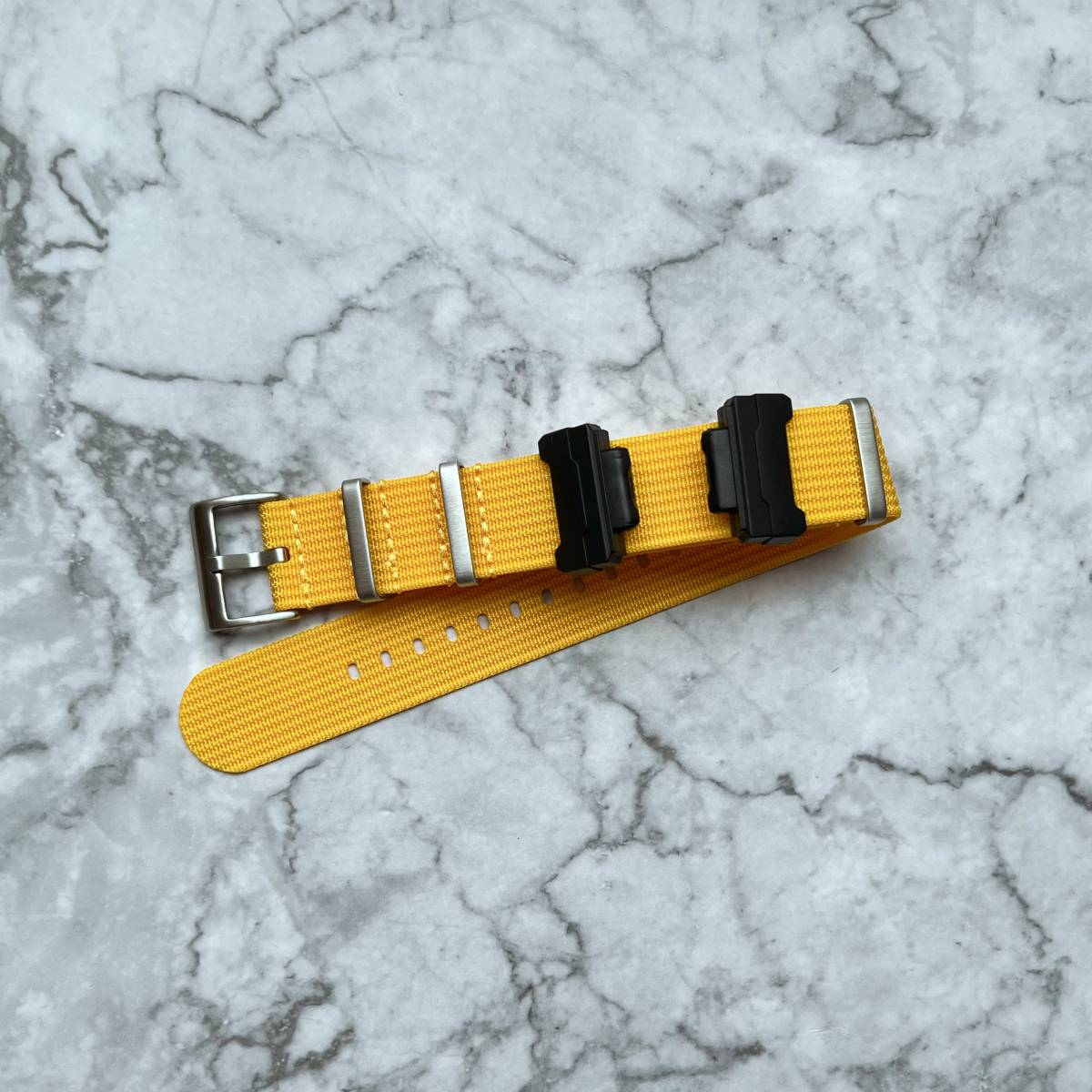 G-SHOCK length . nylon belt adaptor attaching yellow 