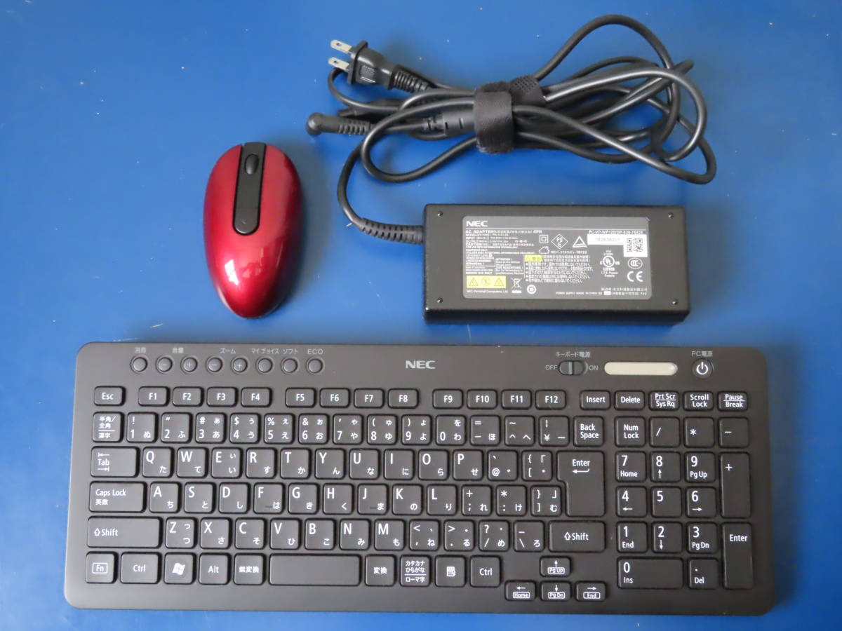 【美品】NEC VALUESTAR PC-VN370FS6R 本体+キーボード+マウス+リモコン付き 本体カラー：レッド_画像4