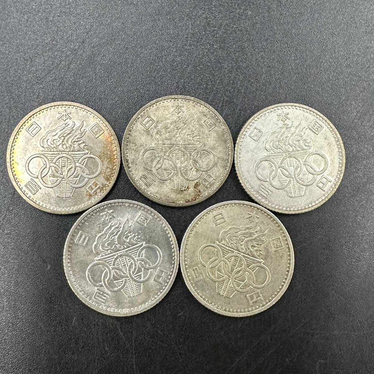 M011-611　日本古銭　１００円　１０枚　オリンピック_画像4