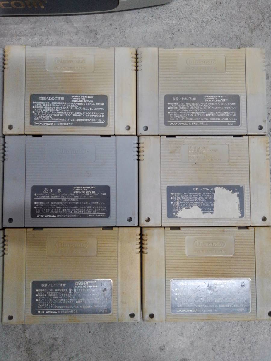H19288(124)-825/TS3000　SUPER FAMICOM スーパーファミコン ソフト12本 / ケースまとめ_画像5