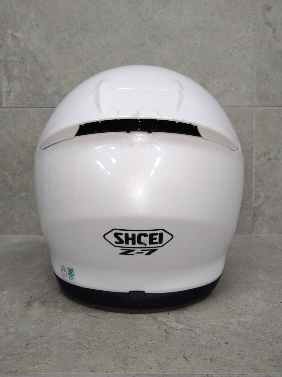 F40(011)-724/HK18000　SHOEI ヘルメット Z-7 ルミナスホワイト Mサイズ(57cm)　ショーエイ　_画像5