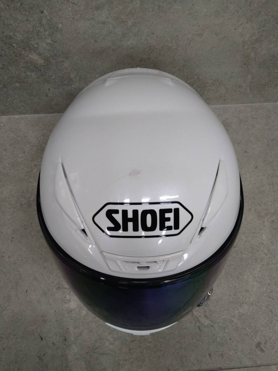 F40(011)-724/HK18000　SHOEI ヘルメット Z-7 ルミナスホワイト Mサイズ(57cm)　ショーエイ　_画像3