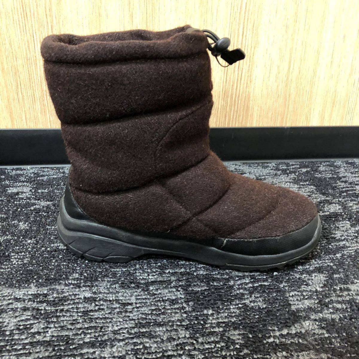 THE NORTH FACE スノーブーツ メンズ 24cm ブラウン 防寒シューズ ヌプシ ブーティー NF51485_画像8