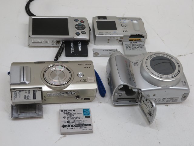 8台セット■SONY/OLYMPUS/PENTAXなど デジタルカメラ DSC-T77 OPTIO WS 80 Power Shot SX100 IS ジャンク 88450■SA！！_画像9