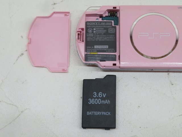 ソフト付★SONY PSP3000 ゲーム機器 ブロッサムピンク Ver.6.60 勇者のくせになまいきだ。 ソニー 保証シールあり 動作品 88535★！！_画像8