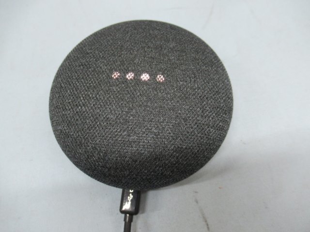 ■Google H0A スマートスピーカー Google Home Mini グーグルホーム USBケーブル付き USED 88825■！！_画像2