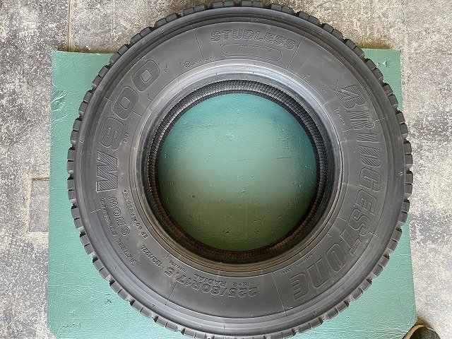 1円スタート 332 ブリヂストン 225/80R17.5 BS W900 2019年製_画像3