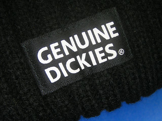 使用3回 ニット帽♪ Dickies ディッキーズ ♪どんな色の洋服にも合わせやすい Black黒色系 F-size ワッチビーニー帽子 4142■郵便送料210円_画像6