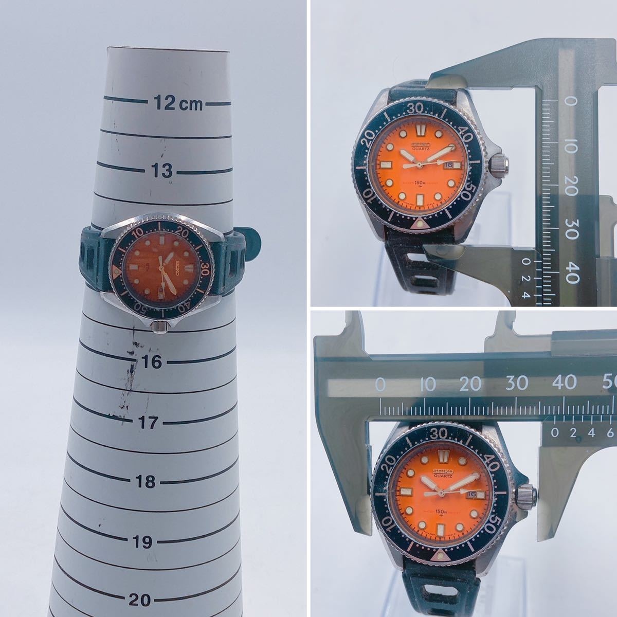 12A086 SEIKO セイコー 腕時計 ダイバー オレンジ クォーツ 2625-0010-F サイズ写真参照 _画像9